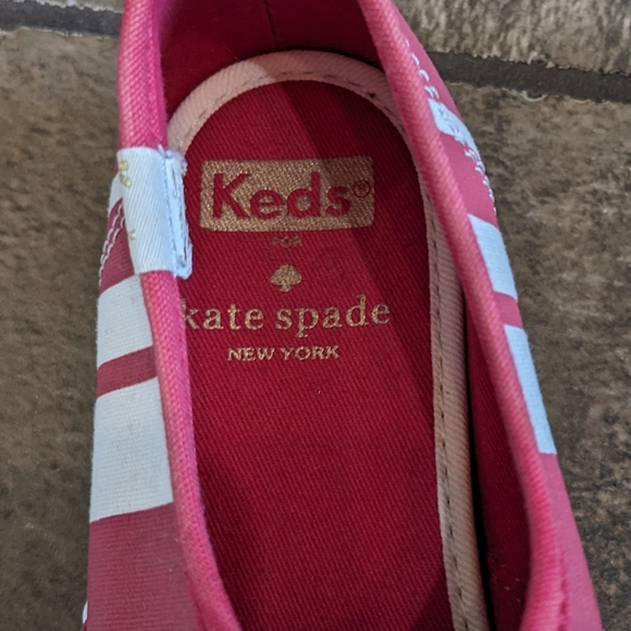 Keds Kate Spade Chunky Platform Sneakers Size 6 Red & Cream - Picture 14 of 16